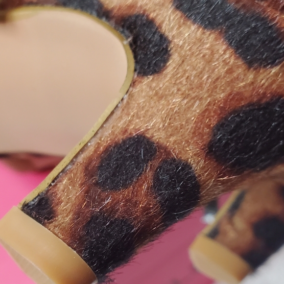 Leopard Print Knee-High Boots 2" Kitten Heel - Picture 7 of 15